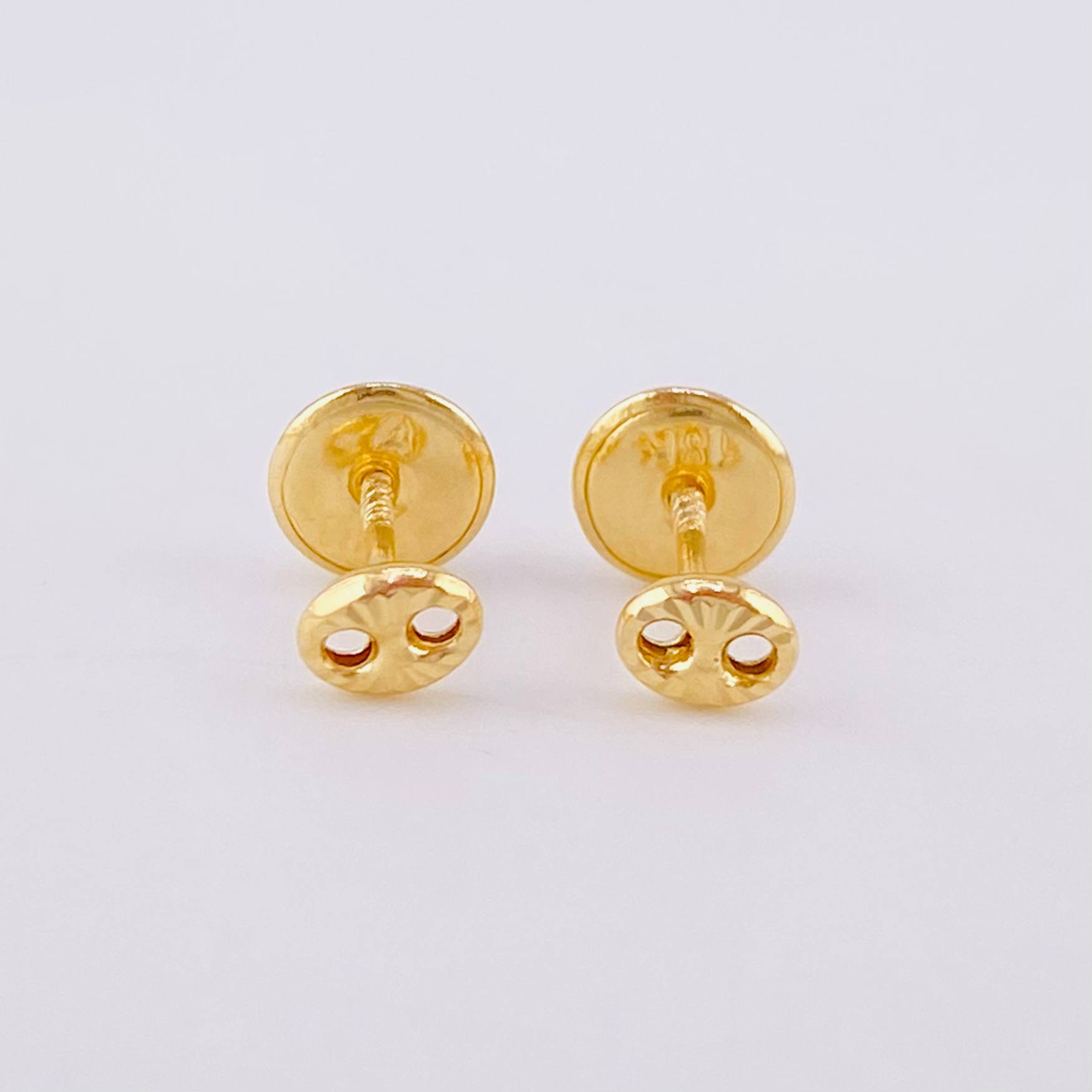 Topos GC Diamantado 0.4g / in / 3.4mm Oro Amarillo 18K