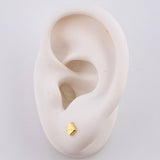 Topos Cuadro Diamantado 0.95g / in / 8.1mm Oro Amarillo 18K