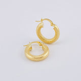 Candongas Sofi Diamantada 2.3gr / 3/4 in / Oro Amarillo 18K ©