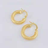 Candongas Sofi Diamantada 2.3gr / 3/4 in / Oro Amarillo 18K ©