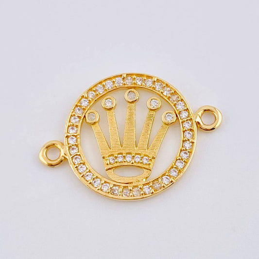 Charm Crown Rx 2.4gr / 1 in / 18K Yellow Gold