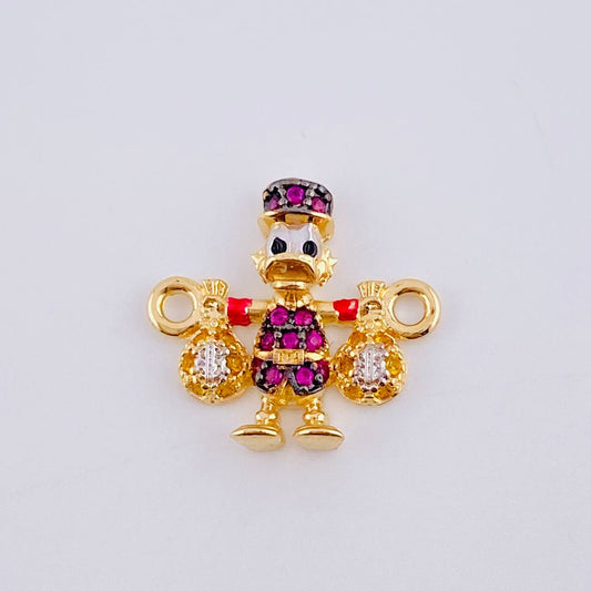 Charm Duck Money Bag 1.45gr / 1/2 in / 18K Yellow Gold *