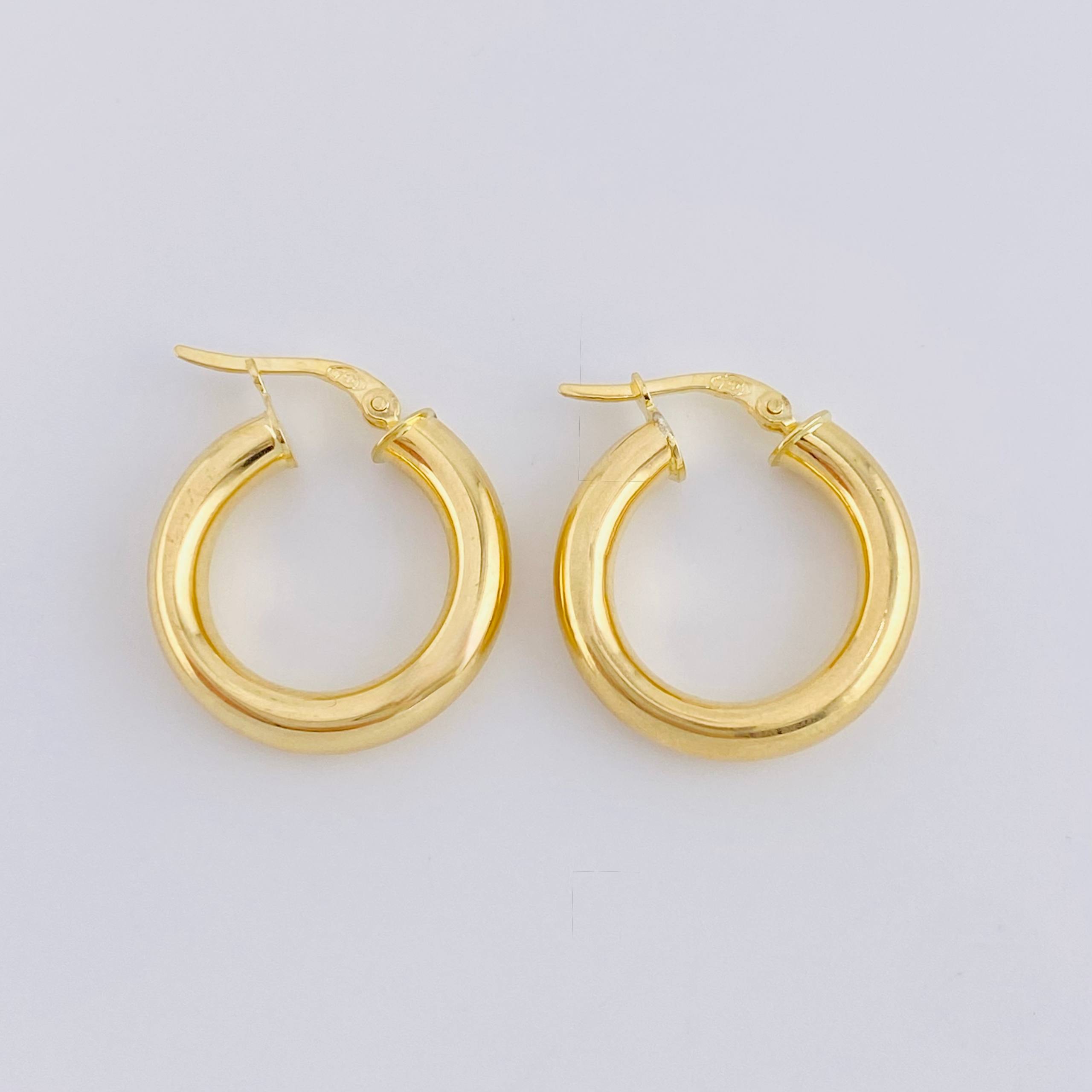 Candongas Jass 3.65gr / 1 in / Oro Amarillo 18K