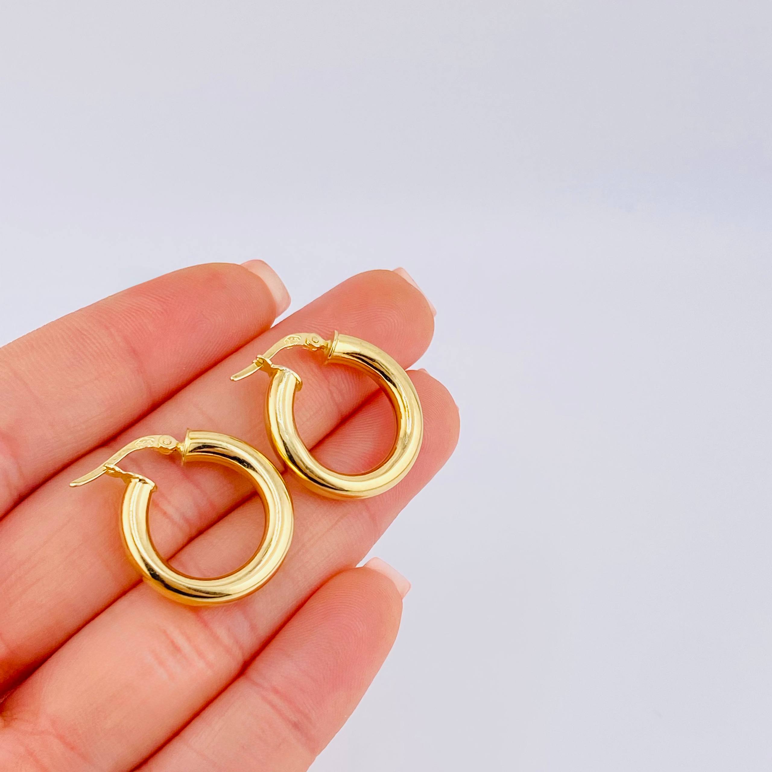 Candongas Jass 3.65gr / 1 in / Oro Amarillo 18K