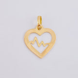 Dije Latido Corazon 0.45gr / 3/4 in / Oro Amarillo 18K