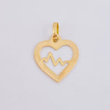 Dije  Latido Corazon 0.45gr / 3/4 in / Oro Amarillo 18K ©