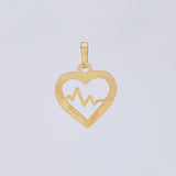Dije Latido Corazón 0.45 g / 3/4 in Oro Amarillo 18K