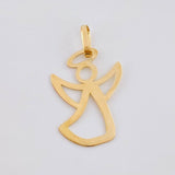 Angel Silhouette Pendant 0.4 g / 3/4 in 18K Yellow Gold