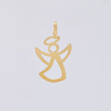 Angel Silhouette Pendant 0.4 g / 3/4 in 18K Yellow Gold