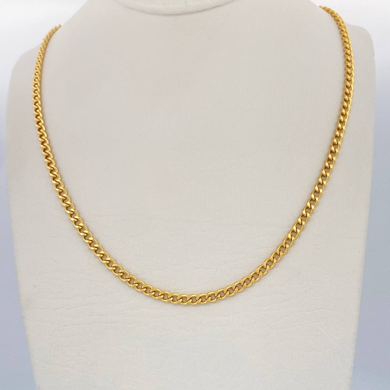 Cadena Cubana 7.4gr / 60cm / Oro Amarillo +1 18K $