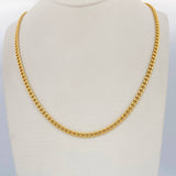 Cadena Cubana 7.4gr / 60cm / Oro Amarillo +1 18K $