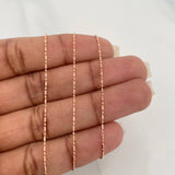 Cadena Morse 1.6 g / 19 3/4 in / 0.7 mm Oro Rosa 18K
