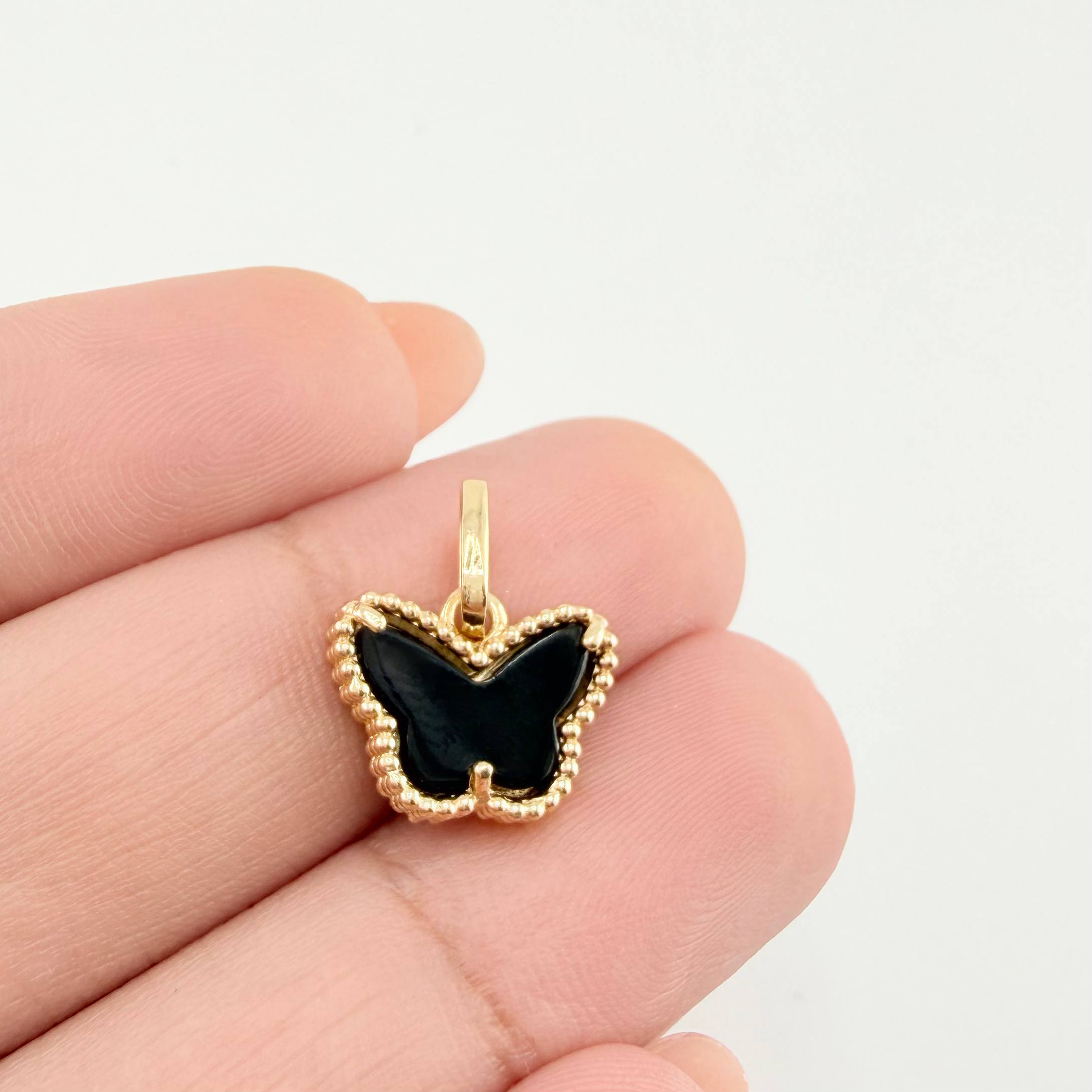 Pendant Butterfly 1.5gr / 1/2 in / 18K Special Native Yellow Gold *