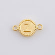 Charm Letter Z Double Texture 0.6g / 3/4 in 18K Yellow Gold
