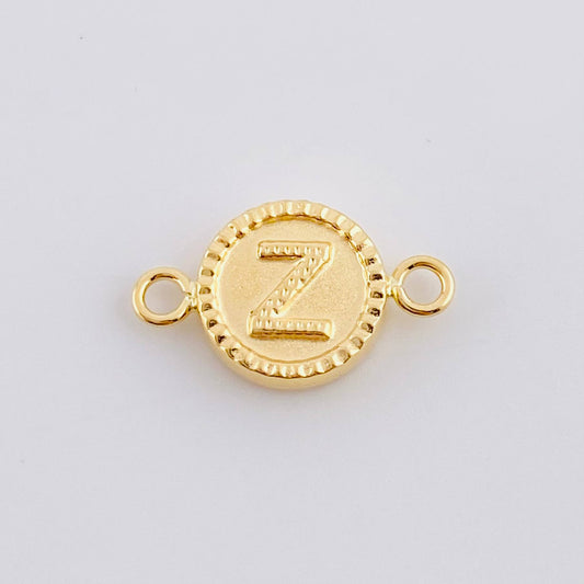 Herraje Letra Z Doble Textura 0.6g / 3/4 in Oro Amarillo 18K