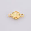 Herraje Letra L Marco Bordeado 0.4g / 1/2 in Oro Amarillo 18K