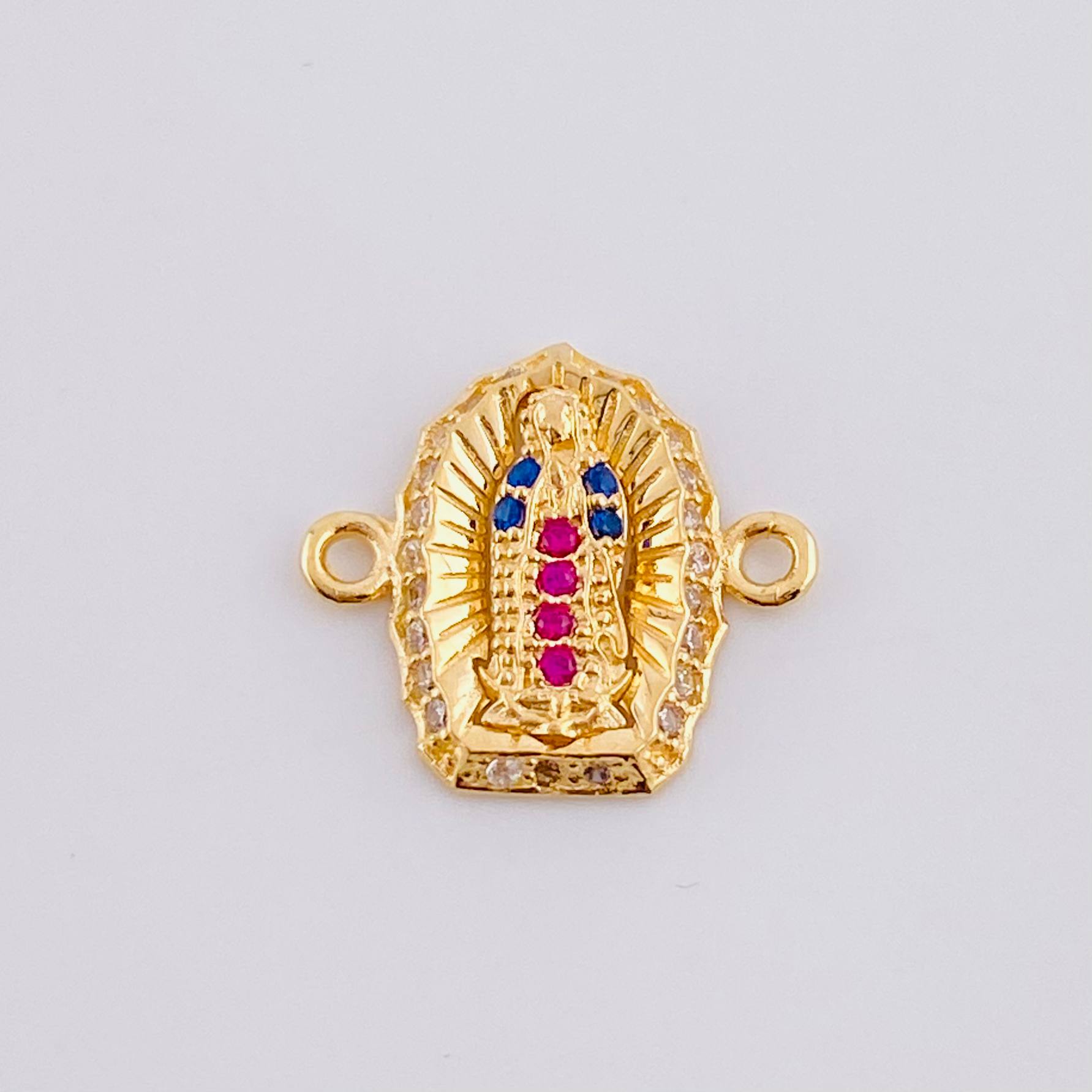 Herraje Virgen de Guadalupe 1.15g / 1/2 in Oro Amarillo 18K