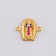 Herraje Virgen de Guadalupe 1.15g / 1/2 in Oro Amarillo 18K