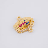 Herraje Virgen de Guadalupe 1.15g / 1/2 in Oro Amarillo 18K