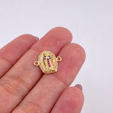 Herraje Virgen de Guadalupe 1.15g / 1/2 in Oro Amarillo 18K