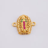 Herraje Virgen de Guadalupe 1.15g / 1/2 in Oro Amarillo 18K