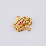Herraje Virgen de Guadalupe 1.2g / 1/2 in Oro Amarillo 18K