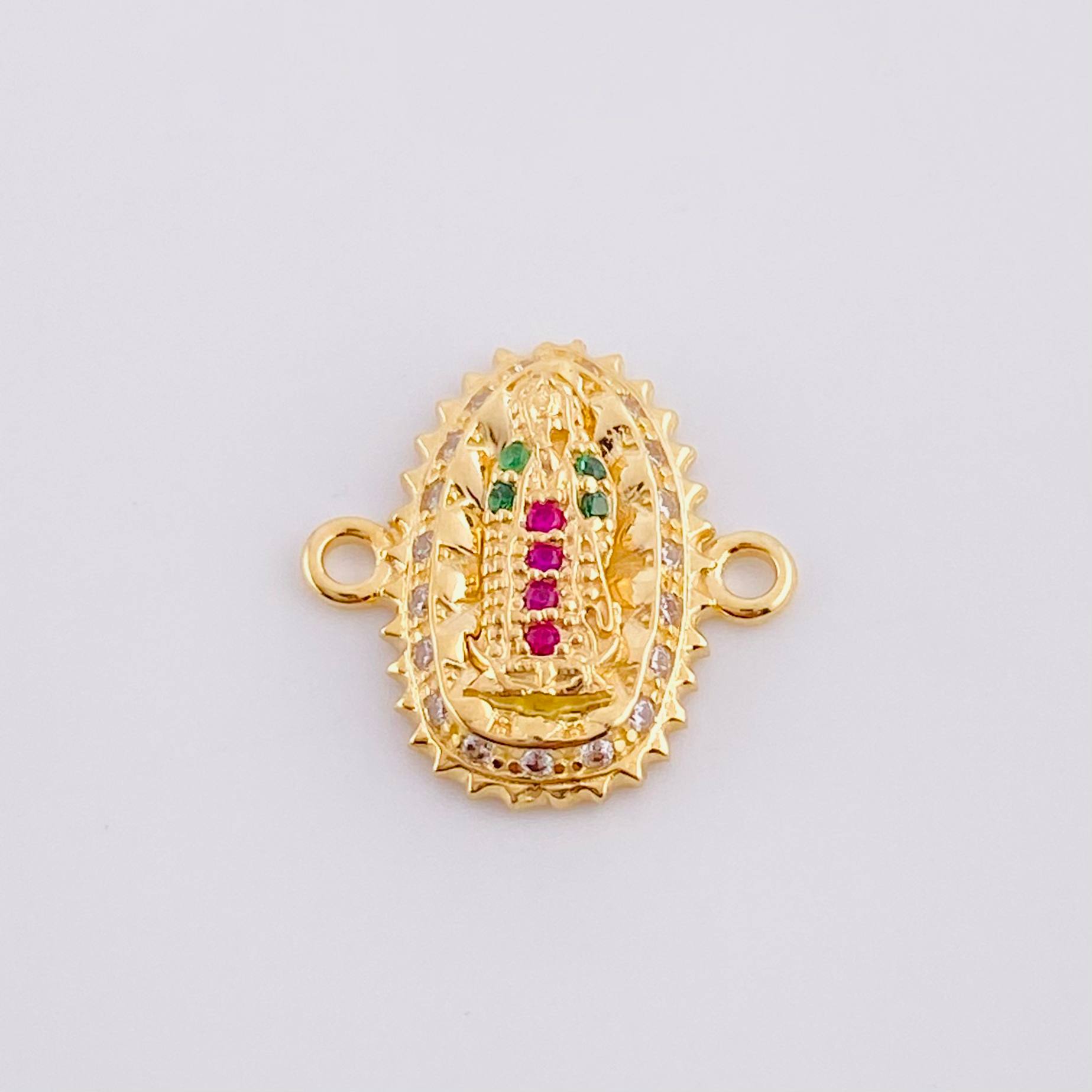 Herraje Virgen de Guadalupe 1.45g / 1/2 in Oro Amarillo 18K