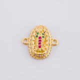 Herraje Virgen de Guadalupe 1.45g / 1/2 in Oro Amarillo 18K