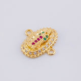 Herraje Virgen de Guadalupe 1.45g / 1/2 in Oro Amarillo 18K