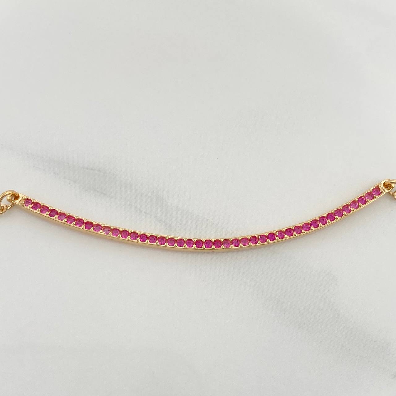 Cadena Media Luna Aro Seguido 4.05gr / 19 3/4 in / 0.8mm Oro Amarillo 18K %