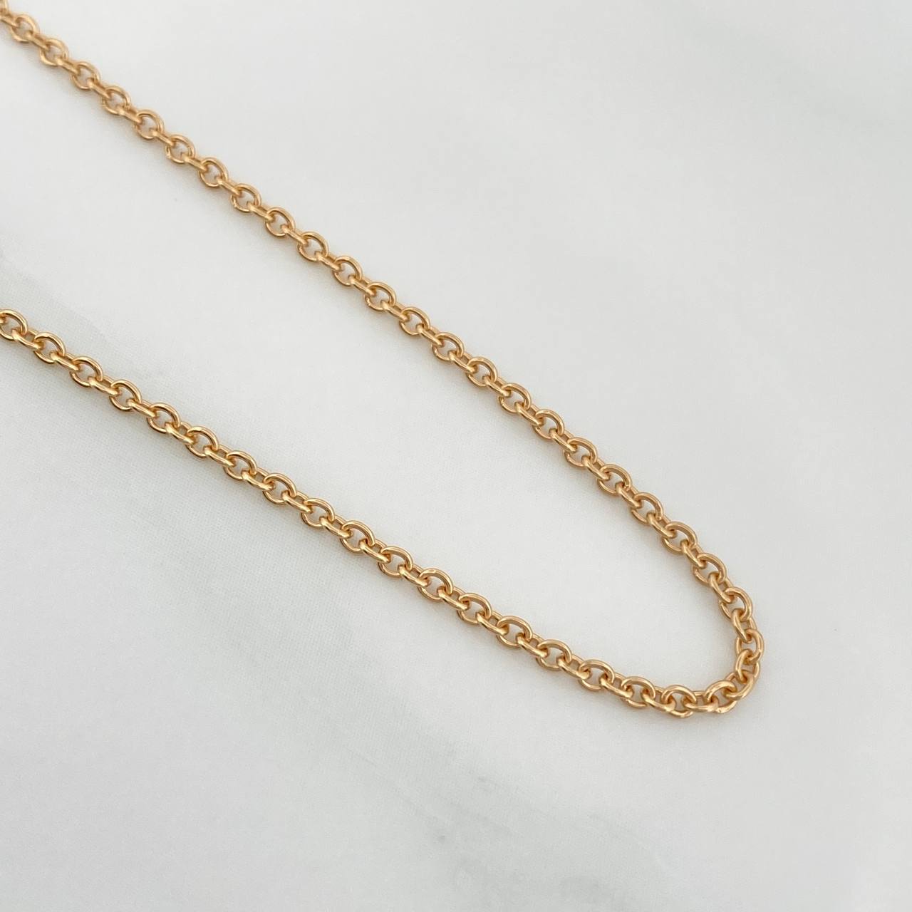Half Moon Chain Classic Link 4.1 g / 19 1/2 in / 0.7 mm 18K Yellow Gold