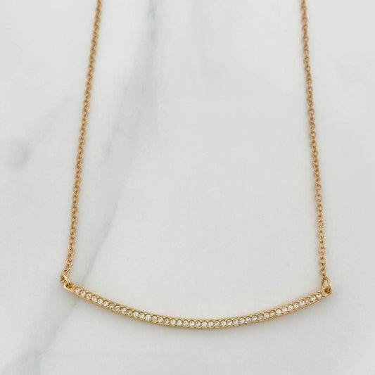 Cadena Media Luna Aro Seguido 3.1gr / 18 1/2 in / 1.2mm Oro Amarillo 18K $