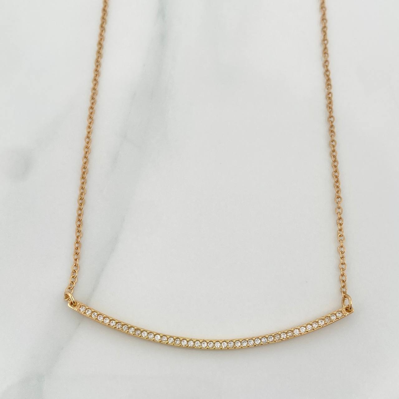 Cadena Media Luna Aro Seguido 4.35gr / 20 in / 1.3mm Oro Amarillo 18K $