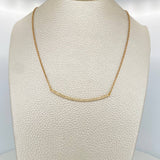 Cadena Media Luna Aro Seguido 4.45gr / 20 1/4 in / 1.3mm Oro Amarillo 18K $