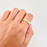 Set Argolla Triple Linea Mate 5.4 g Oro Amarillo 18K (A.C)