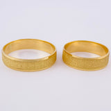Set Argolla Diamantada Carril Mate 5.65 g Oro Amarillo 18K (A.C)