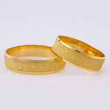 Set Argolla Diamantada Carril Mate 5.65 g Oro Amarillo 18K (A.C)