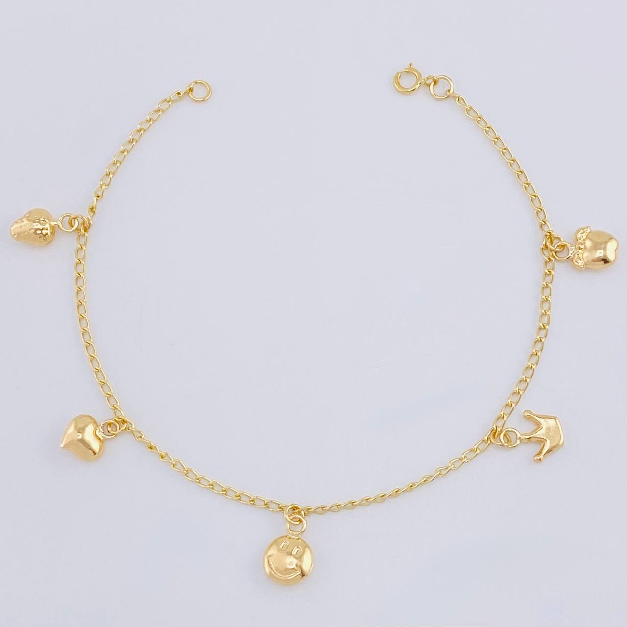 Pulso Espiga Dijes 2.7 g / 7 1/2 in / 1.6 mm Oro Amarillo 18K
