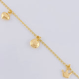 Pulso Espiga Dijes 2.7 g / 7 1/2 in / 1.6 mm Oro Amarillo 18K