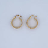 Hoop Earrings Winter 3.15gr / 2.5cm / 18K Gold &