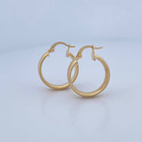 Hoop Earrings Winter 3.15gr / 2.5cm / 18K Gold &