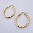 Hoop Earrings Abel 2.35gr / 3cm / 18K Gold &