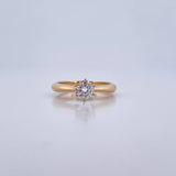 Anillo Solitario Linea Curva 2.7gr / T5 1/2 / Oro 18K &