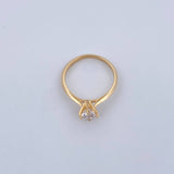 Anillo Solitario Linea Curva 1.7gr / T5 1/4 / Oro 18K &