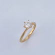 Anillo Solitario Linea Curva 1.7gr / T5 1/4 / Oro 18K &