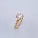 Anillo Solitario Linea Dividida 2.65gr / T5 1/2 / Oro 18K &