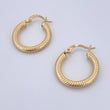 Hoop Earrings Zion 2gr / 2cm / 18K Gold &