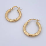 Hoop Earrings Zion 2gr / 2cm / 18K Gold &