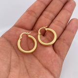 Hoop Earrings Zion 2.1gr / 2cm / 18K Gold &