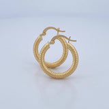Hoop Earrings Zion 2.1gr / 2cm / 18K Gold &